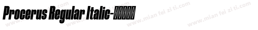Procerus Regular Italic字体转换